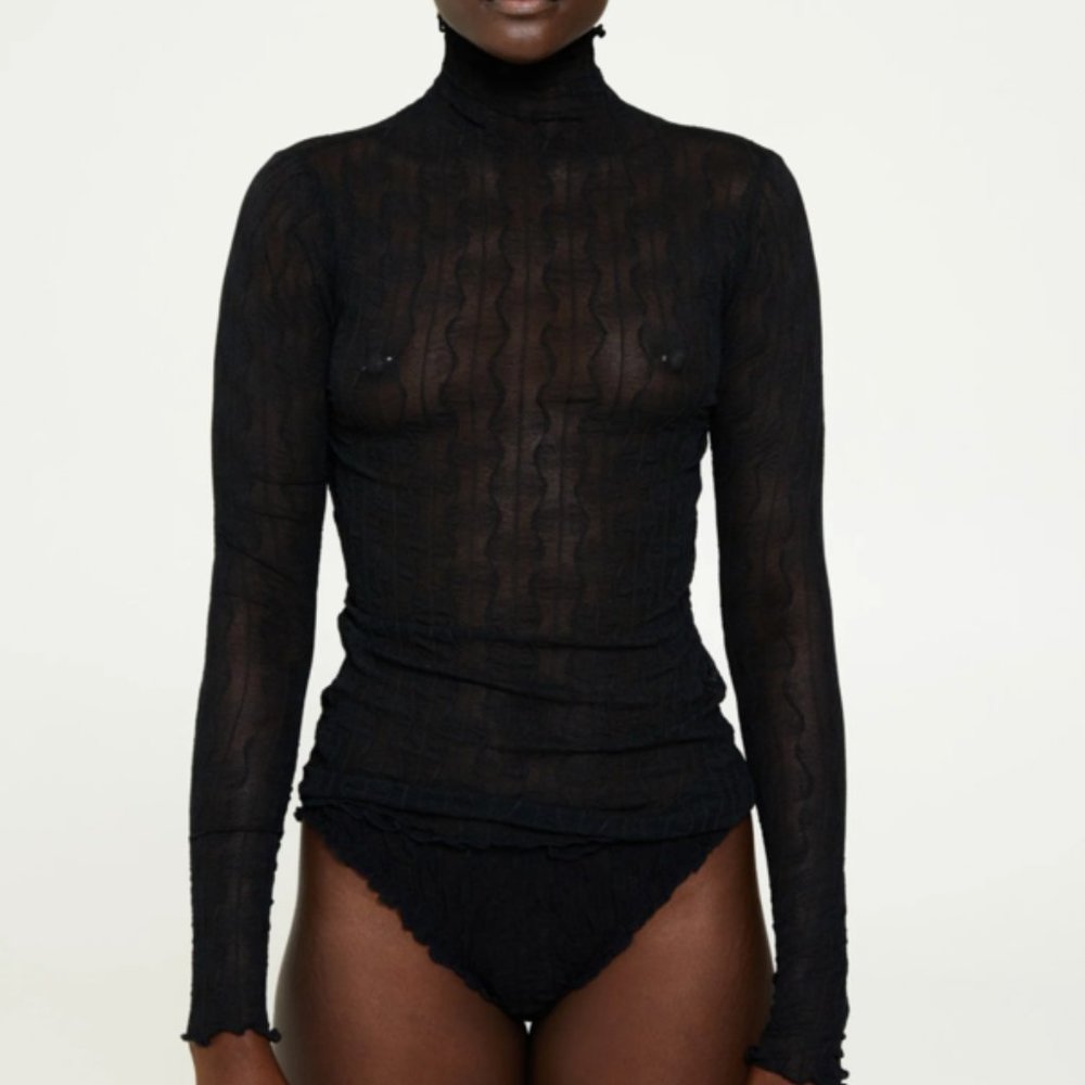 Ross Mesh Top - Black